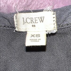 J.Crew Charcoal Gray and white stripe cotton dress xs